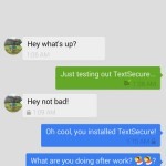 TextSecure chat window